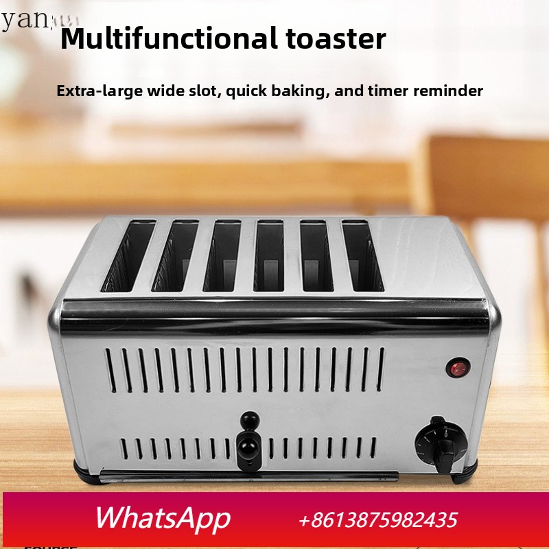 Toaster - YJQ 業務用4枚焼きトースター 6枚焼きトースター ステンレス製トースター