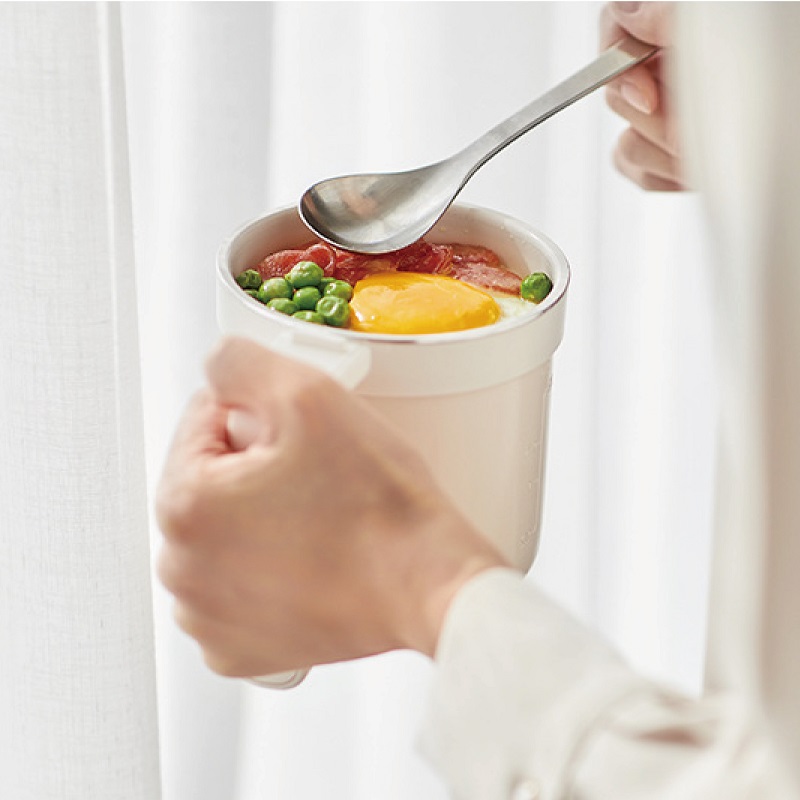 Rice Cooker - 300W スマート炊飯器 800ml 多機能セラミックノンスティック電気調理鍋 ポータブル電気ランチボックス 1~2人用