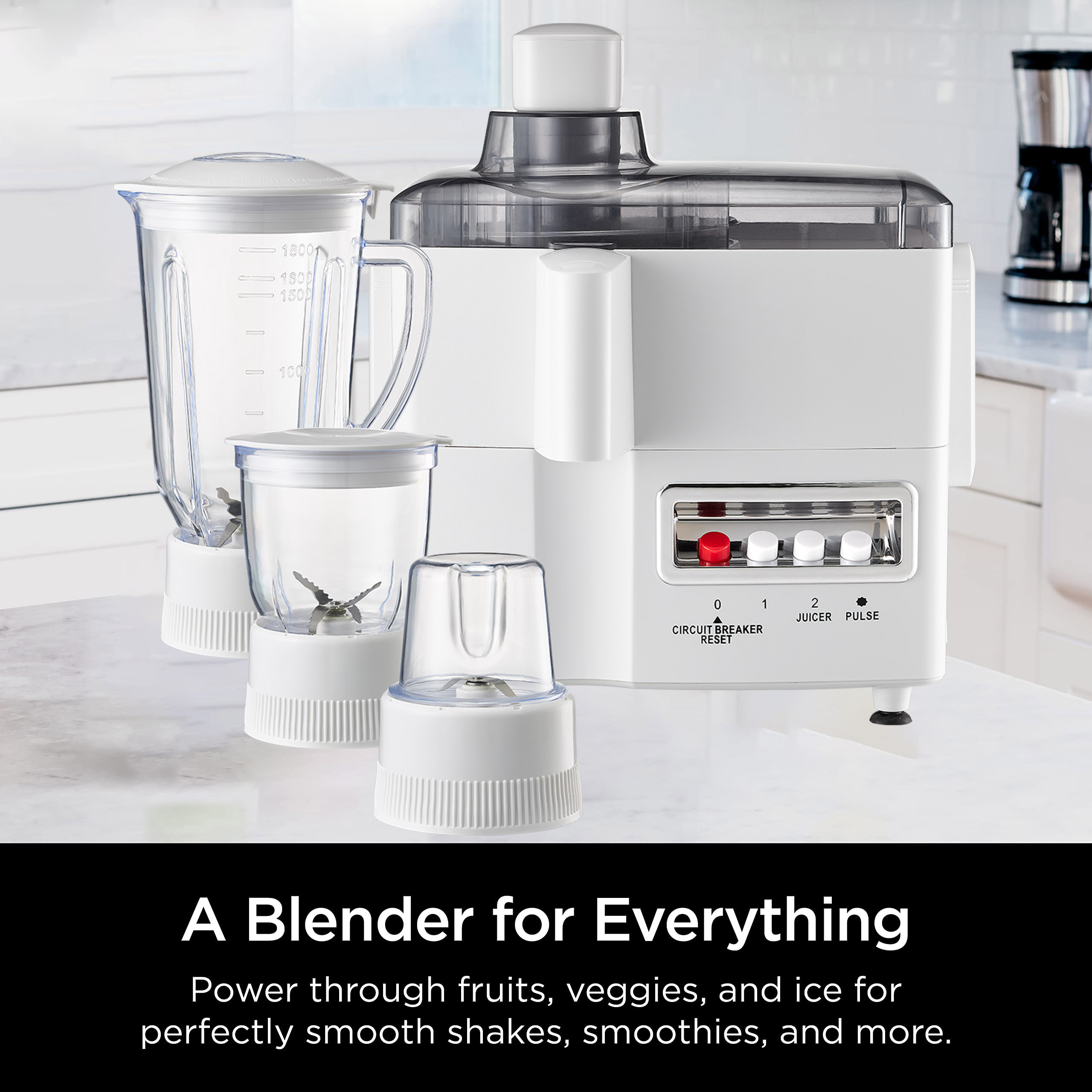 4 in 1多機能家庭用キッチン家電フードプロセッサー、ジュ - Blender のレビューと価格