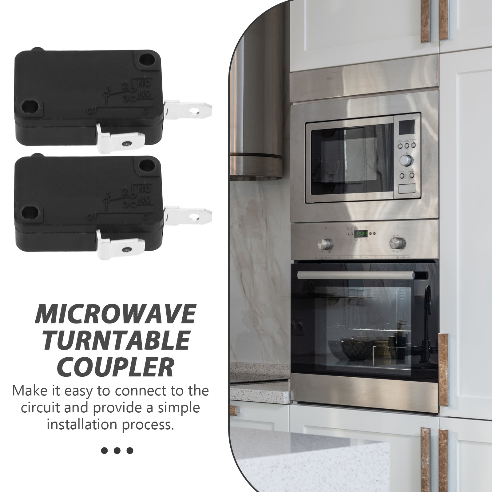 2個入り マイクロスイッチ、通常開型、汎用、家庭用電子レンジ - Microwave Oven のレビューと価格