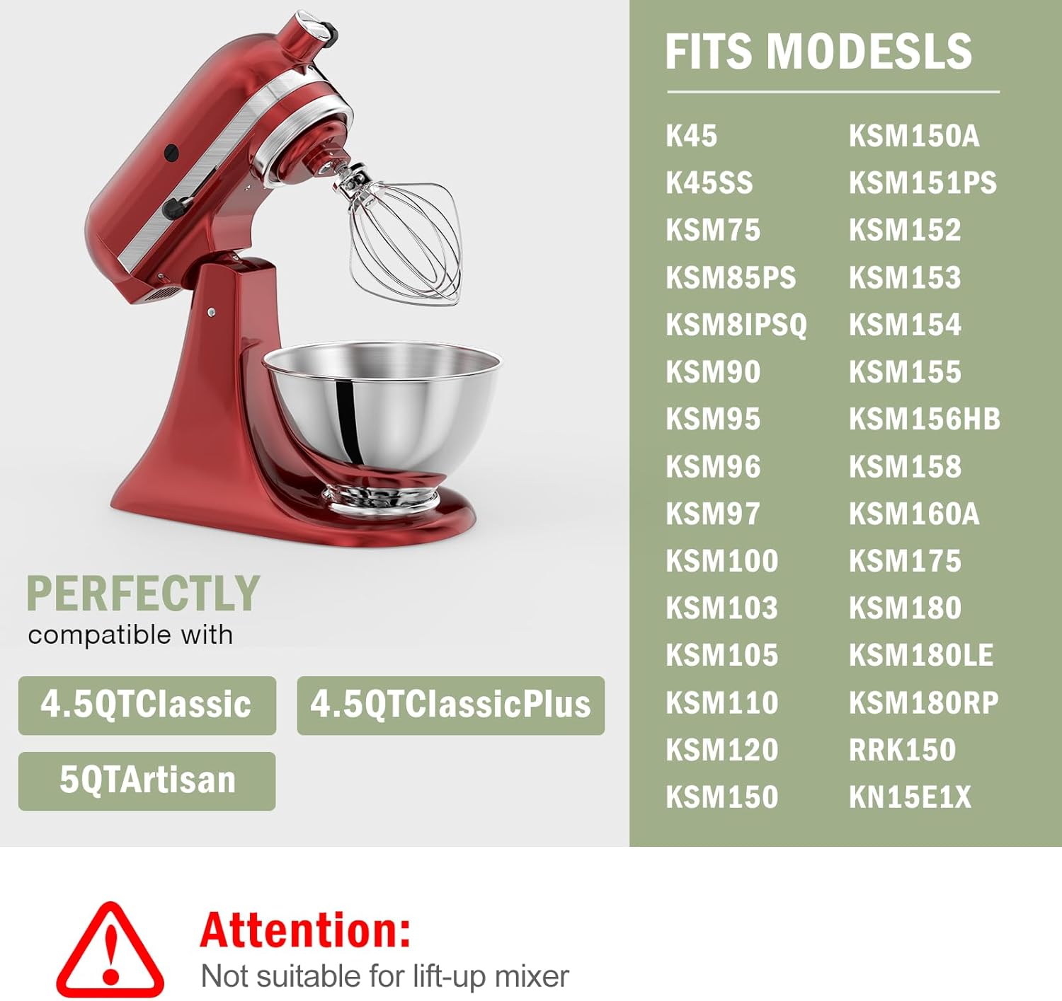 キッチンエイド チルトヘッド 4.5qt 5qt スタンドミ - Stand Mixer のレビューと価格