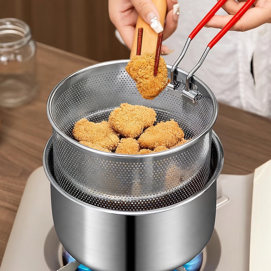ステンレス製の深型フライヤー。フライバスケット付き。多機能で - Rice Cooker のレビューと価格