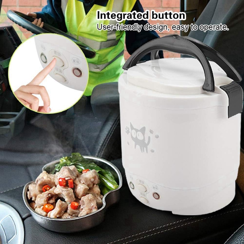 ミニ炊飯器車ポータブル旅行炊飯器ノンスティック多機能炊飯器電 - Rice Cooker のレビューと価格