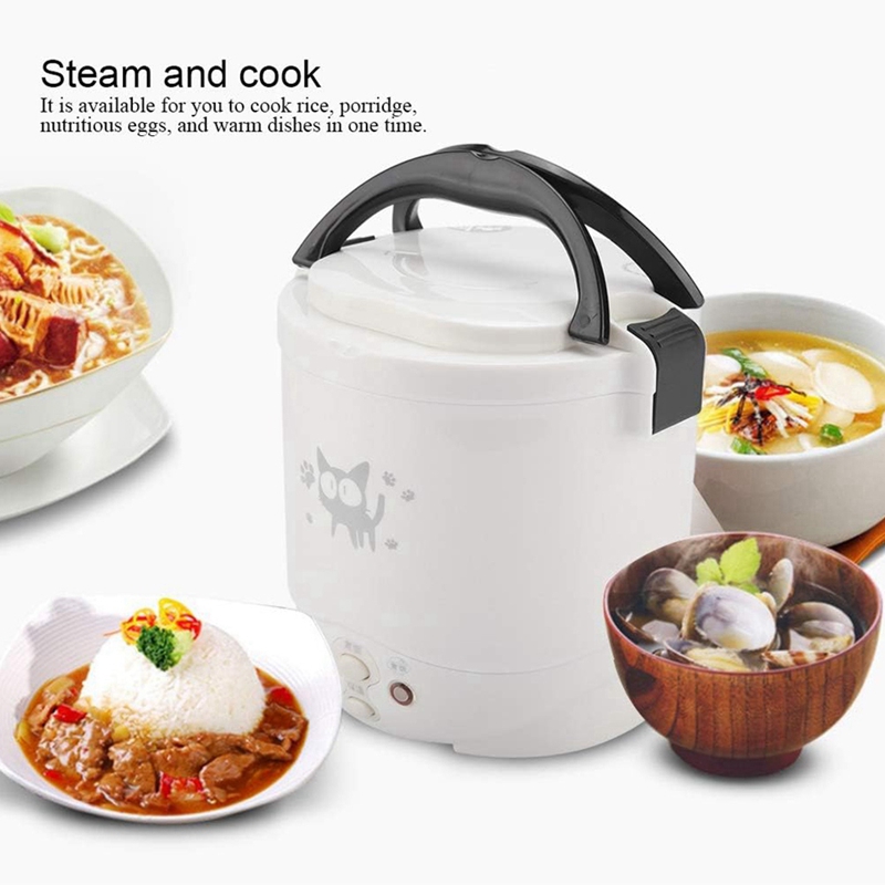 ミニ炊飯器車ポータブル旅行炊飯器ノンスティック多機能炊飯器電 - Rice Cooker のレビューと価格