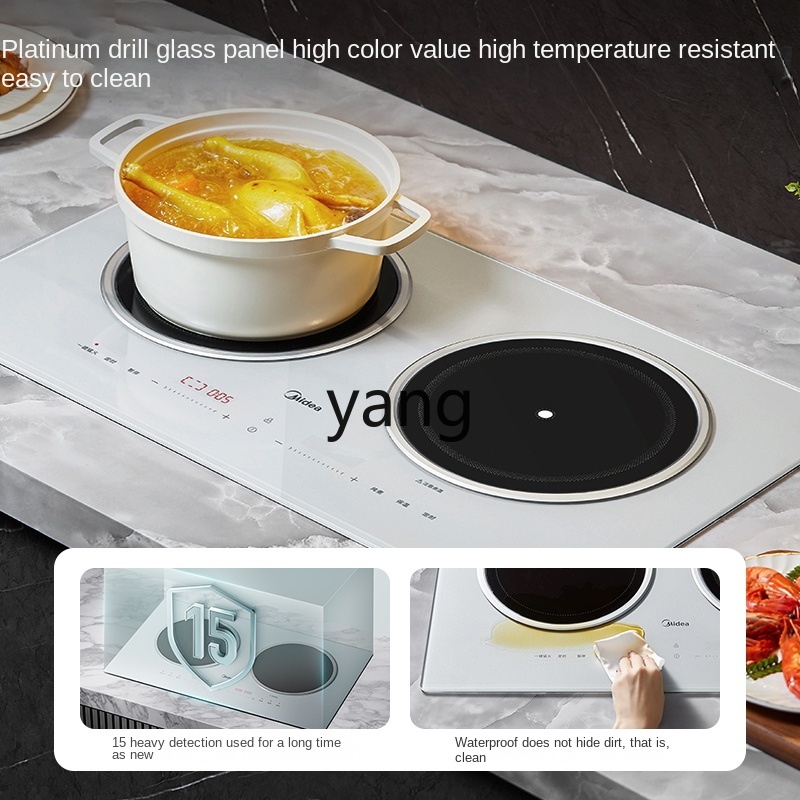 LMM ダブルバーナー埋め込み型家庭用高出力電磁調理器デスク - Induction Cooker のレビューと価格