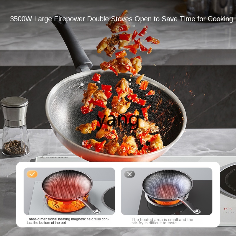 LMM ダブルバーナー埋め込み型家庭用高出力電磁調理器デスク - Induction Cooker のレビューと価格