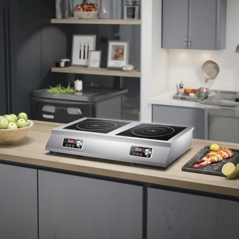 ポータブル電気誘導調理器 ステンレス製業務用コンロ キッチン - Induction Cooktop Portable のレビューと価格