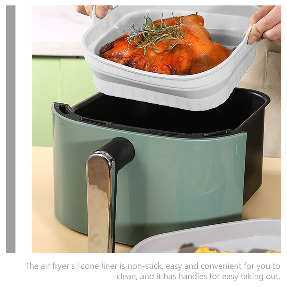 シリコン製、繰り返し使用可能、焦げ付き防止、両手で持てる、エ - Air Fryer のレビューと価格