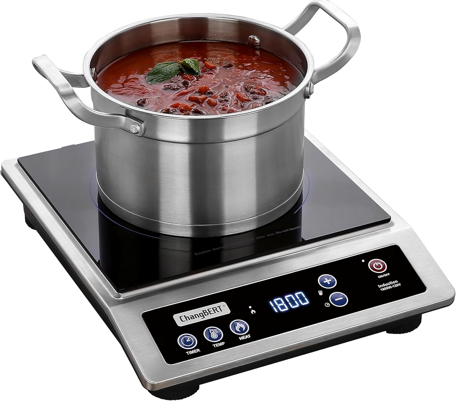 IHクッキングヒーター、業務用ポータブル調理器、大型8インチ - Induction Cooktop Portable のレビューと価格